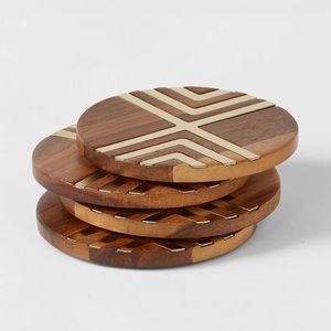 THRESHOLD Acacia 4 count Coasters